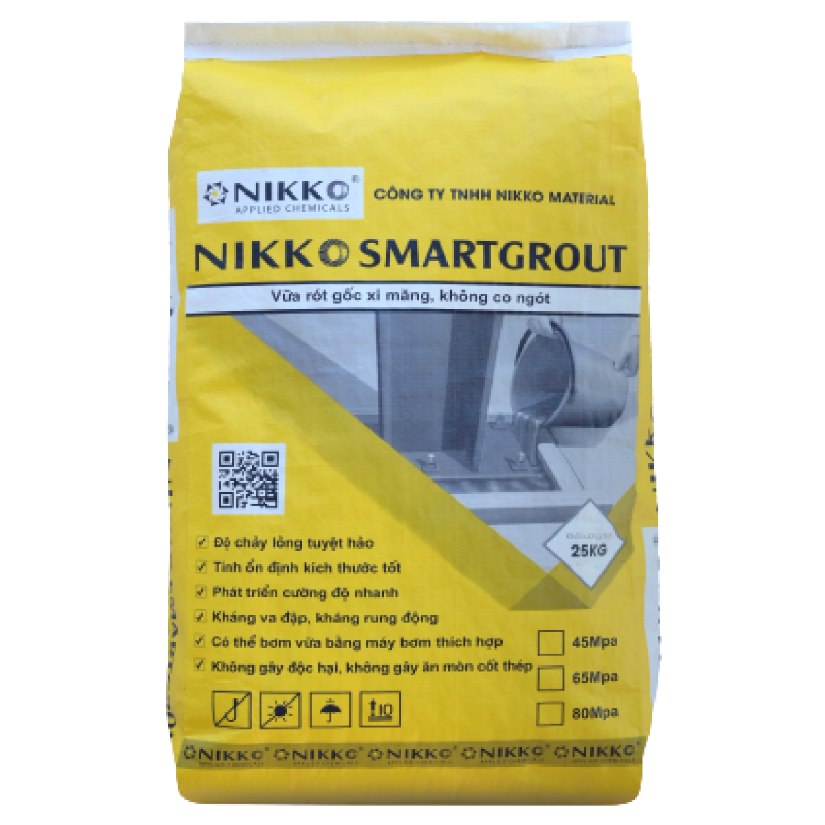 NIKKO SMARTGROUT G80 – Vữa rót bù co ngót gốc xi măng