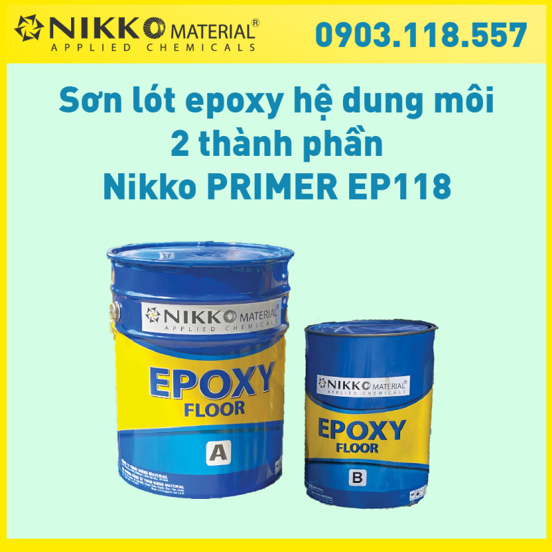 NIKKO FLOOR EP118 – Sơn lót epoxy hệ dung môi 2 thành phần