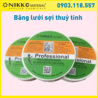 Băng lưới sợi thuỷ tinh tự dán NIKKO
