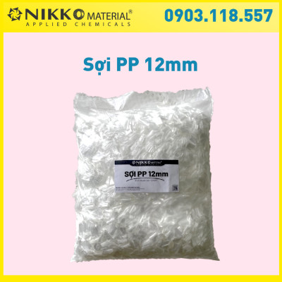 Sợi PP – Sợi Polyethylene chống nứt cho bê tông kích thước 12mm