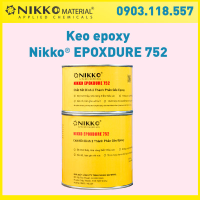 NIKKO EPOXDURE 752 – Keo bơm vá vết nứt bê tông gốc nhựa epoxy hai thành phần