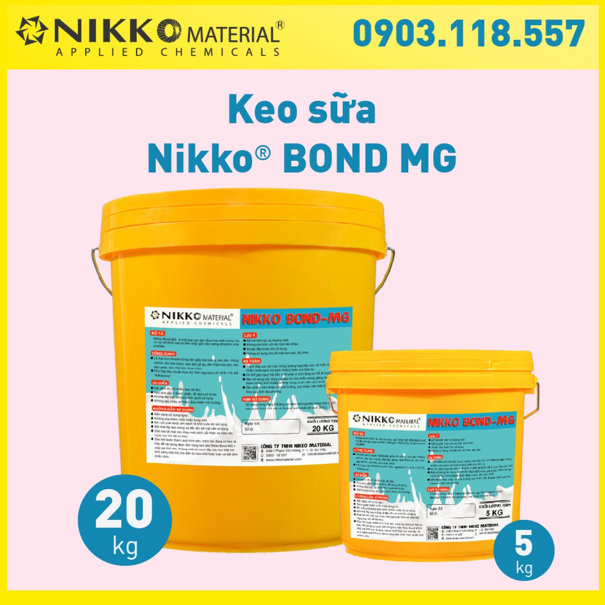 NIKKO BOND MG - Keo sữa dán tổng hợp