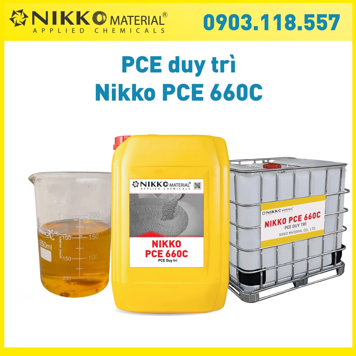 NIKKO 660C - Phụ gia duy trì polycarbonxylate (PCE) hiệu suất cao