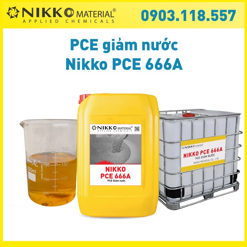 NIKKO 666A - Phụ gia giảm nước polycarbonxylate (PCE) hiệu suất cao.