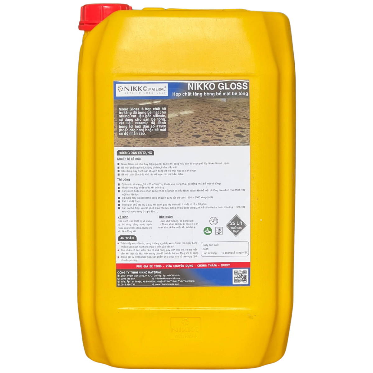 NIKKO GLOSS - HỢP CHẤT TĂNG BÓNG BỀ MẶT BÊ TÔNG